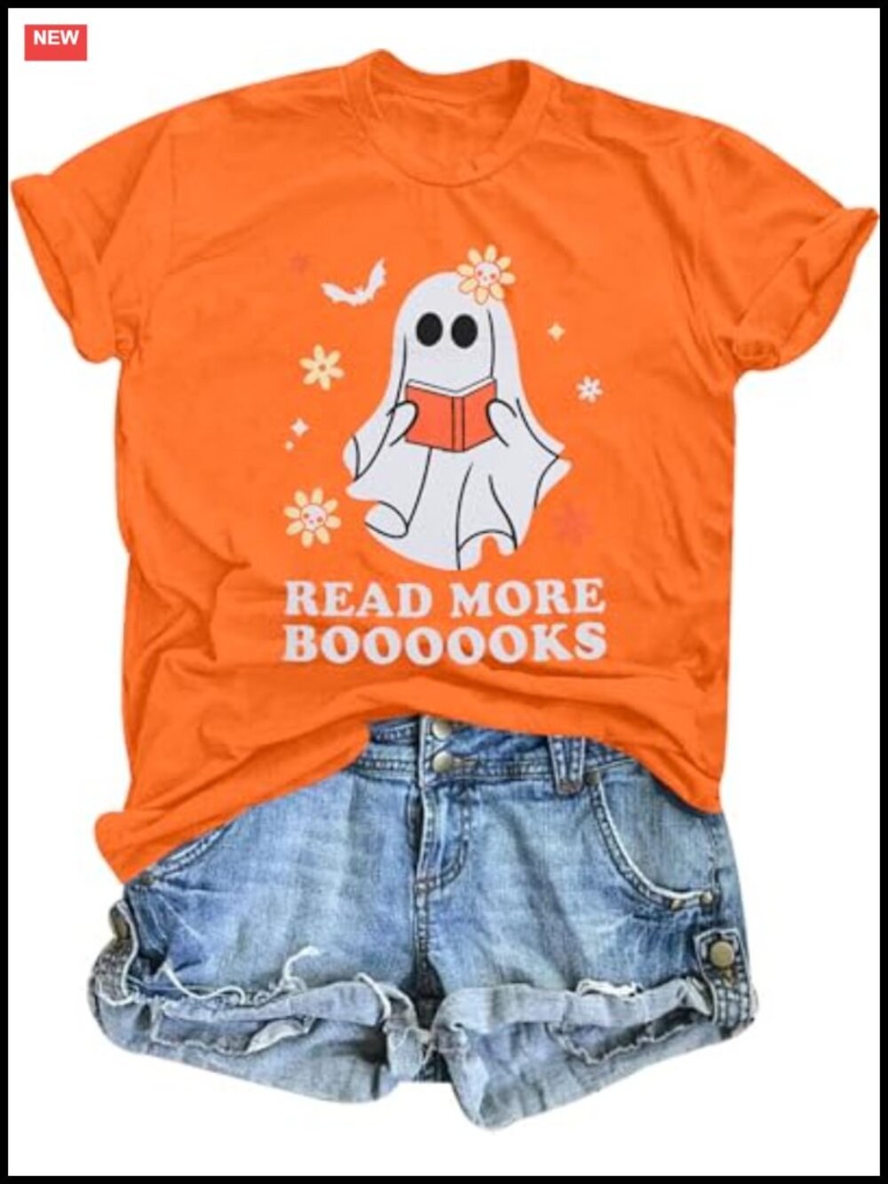 Spooky Teacher Halloween Graphic Tee Short Sleeve Crew Neck Cotton Blend